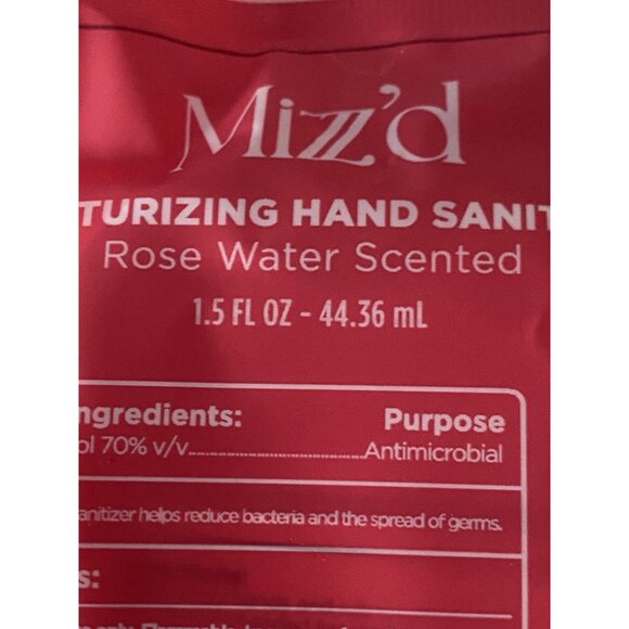 Mizzz’d Scented Hand Sanitizer Spray 1.5 Fl Oz Rose Water Moisturizing NEW - Picture 10 of 10